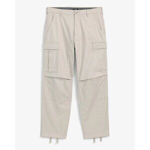 Express Slim Hyper Stretch Cargo Khaki Tan 30x32